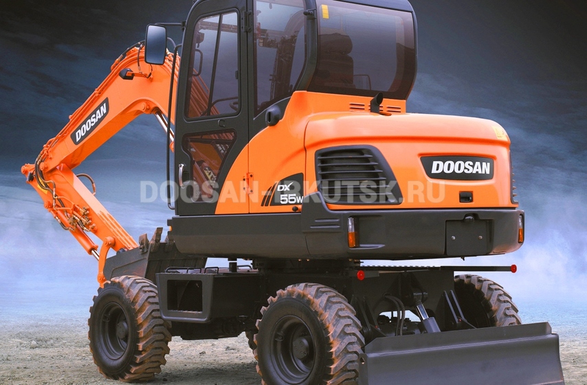 Колесный экскаватор DOOSAN DX 55W