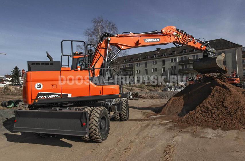 Колесный экскаватор DOOSAN DX 160 W