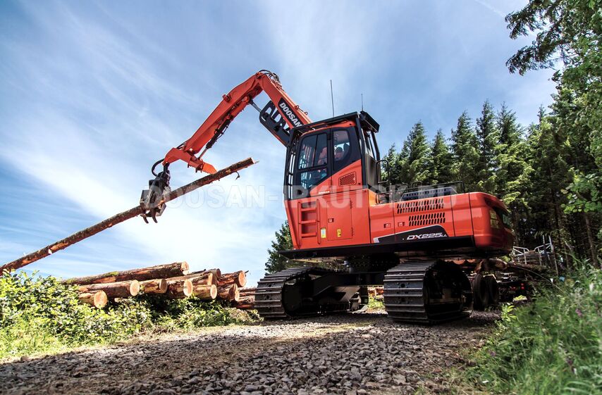 Бревноперегружатель гусеничный DOOSAN DX 225 LL