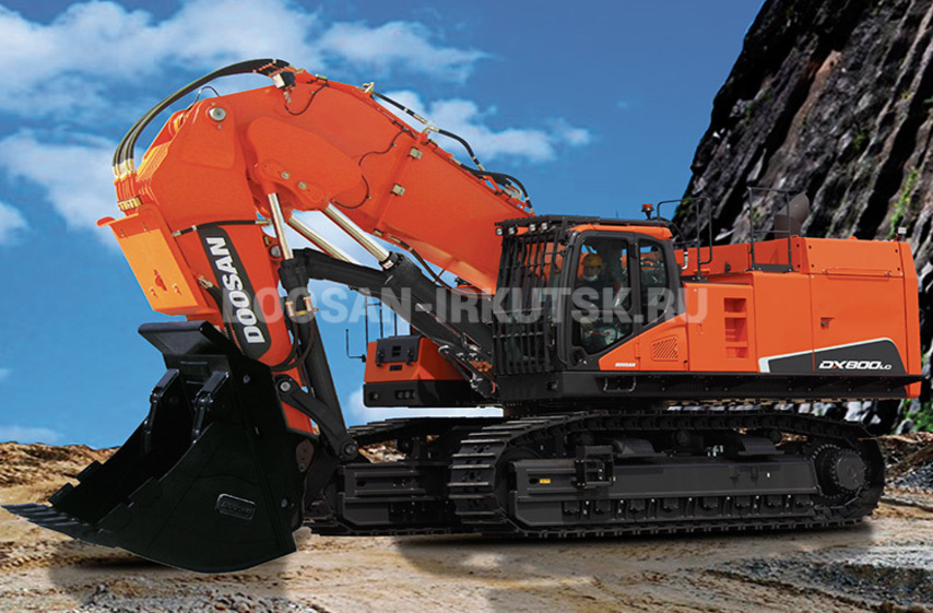 Гусеничный экскаватор Doosan DX 800 LC SFS с прямой лопатой - продажа